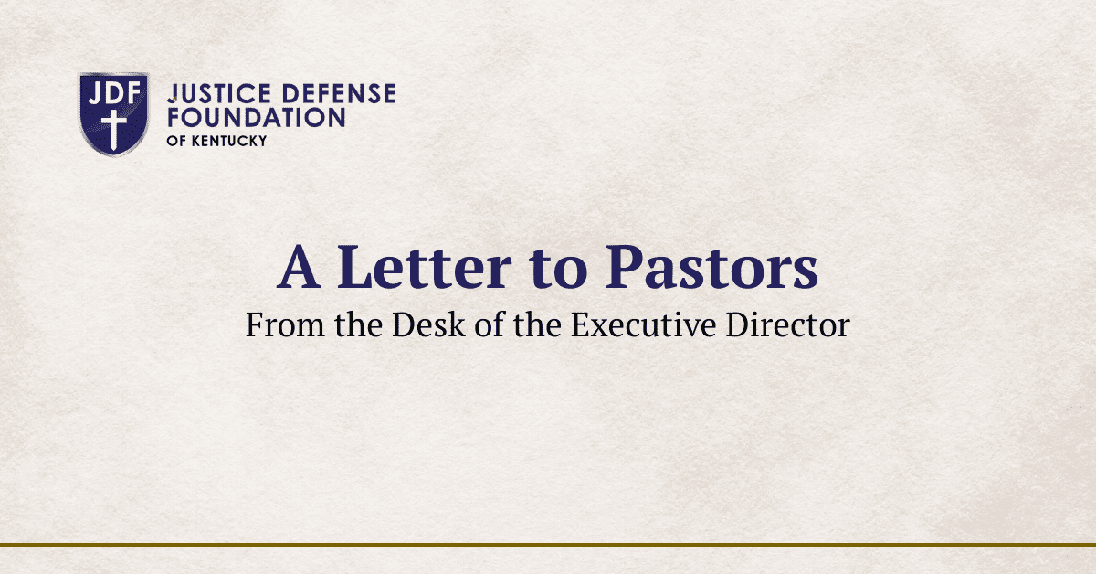 A Letter to Pastors